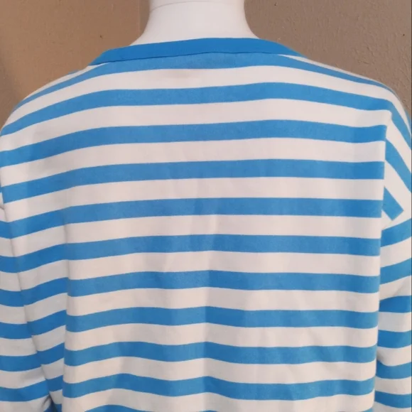 NWT Draper James  Striped Sweatshirt - Picture 4 of 6